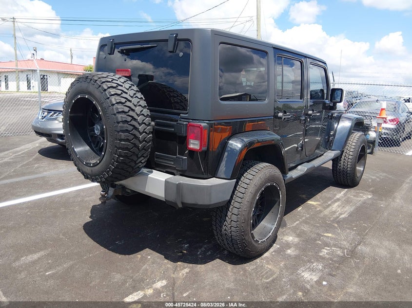 Vin: 1c4bjweg6dl697077, lot: 46224123, jeep wrangler unlimited sahara 20134