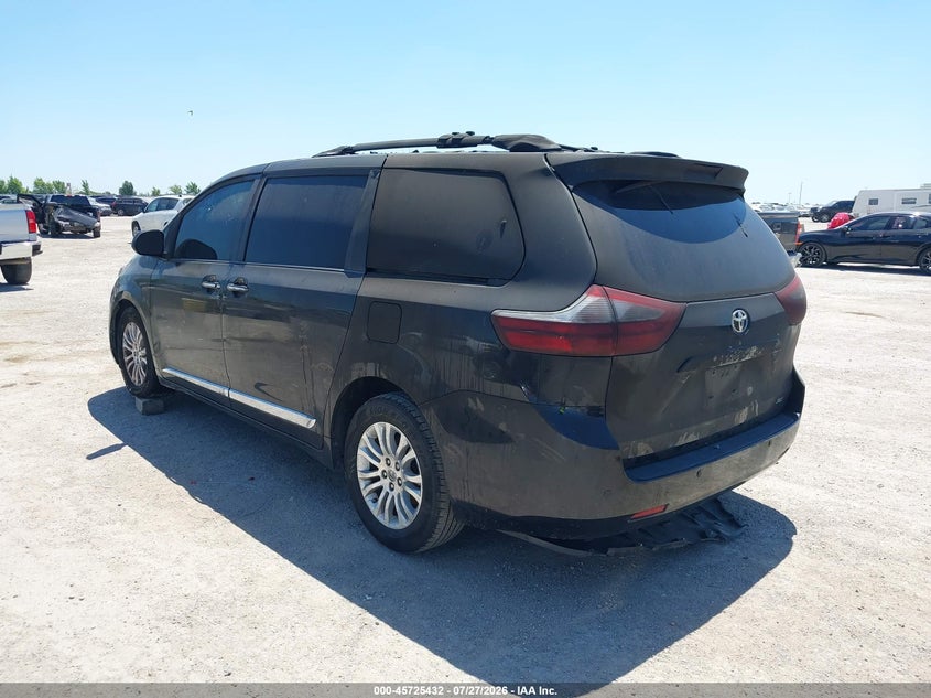 Vin: 5tdyk3dc8fs657816, lot: 46224131, toyota sienna xle 8 passenger 20153