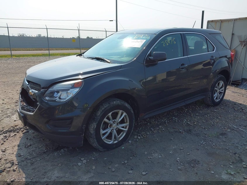 Vin: 2gnfleek8h6284190, lot: 46224174, chevrolet equinox ls 20172