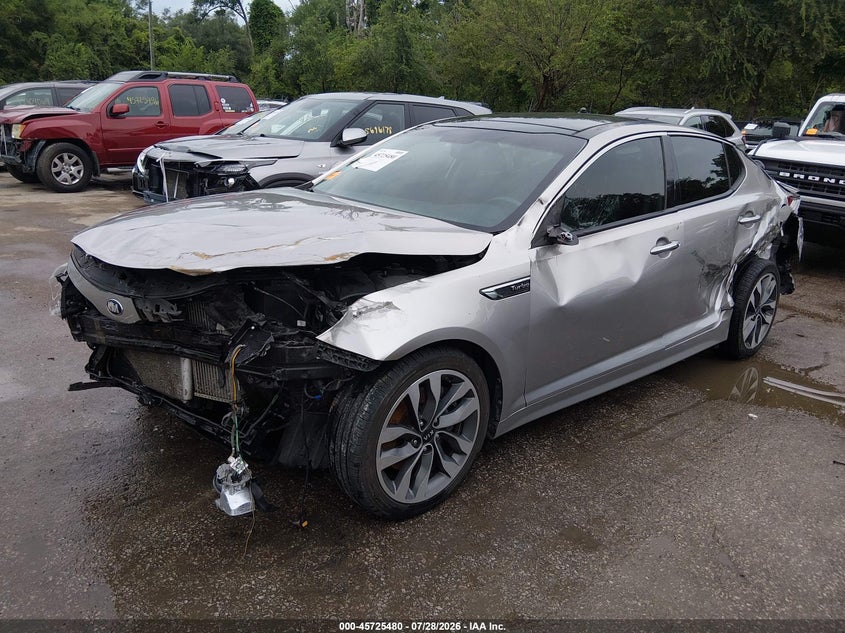 Vin: 5xxgr4a6xfg465035, lot: 46224179, kia optima sx turbo 20152