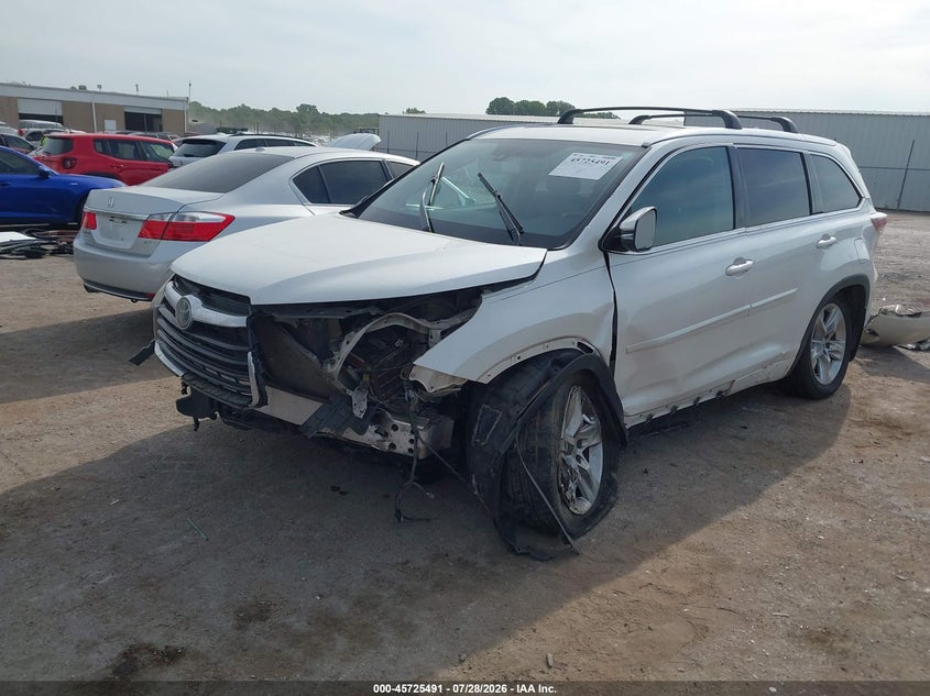 Vin: 5tdykrfh3es025638, lot: 46224190, toyota highlander limited v6 20142