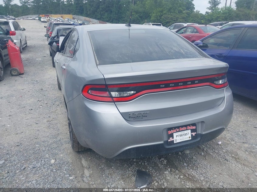 Vin: 1c3cdfaa3gd607920, lot: 46224192, dodge dart se 20163