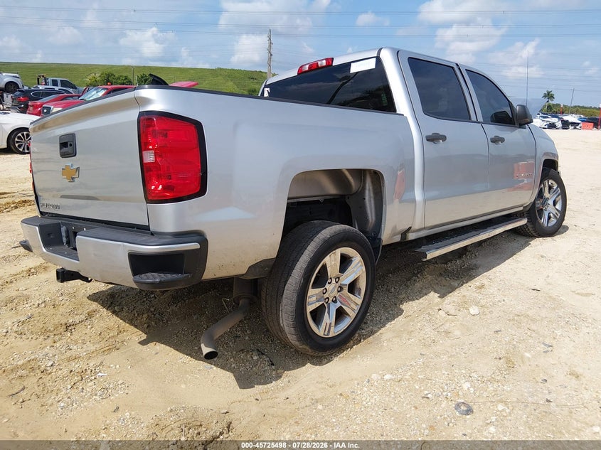 Vin: 3gcpcpec7jg610329, lot: 46224196, chevrolet silverado 1500 custom 20184