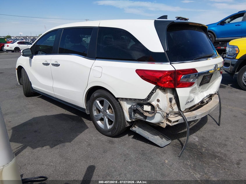 Vin: 5fnrl6h74jb005501, lot: 46224214, honda odyssey ex-l 20183