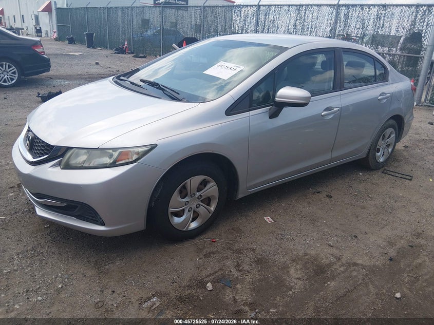 2014 Honda Civic, Unknown, IAAI, VIN 2HGFB2F5XEH551124 — photo 2