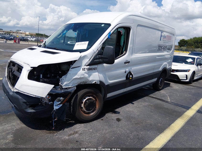 Vin: 1ftbr1c84lkb37456, lot: 46224225, ford transit-250 20202