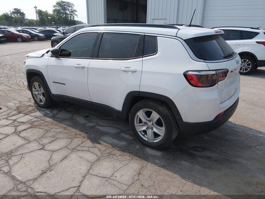 Vin: 3c4njcbb2nt137261, lot: 46224253, jeep compass latitude fwd 20223