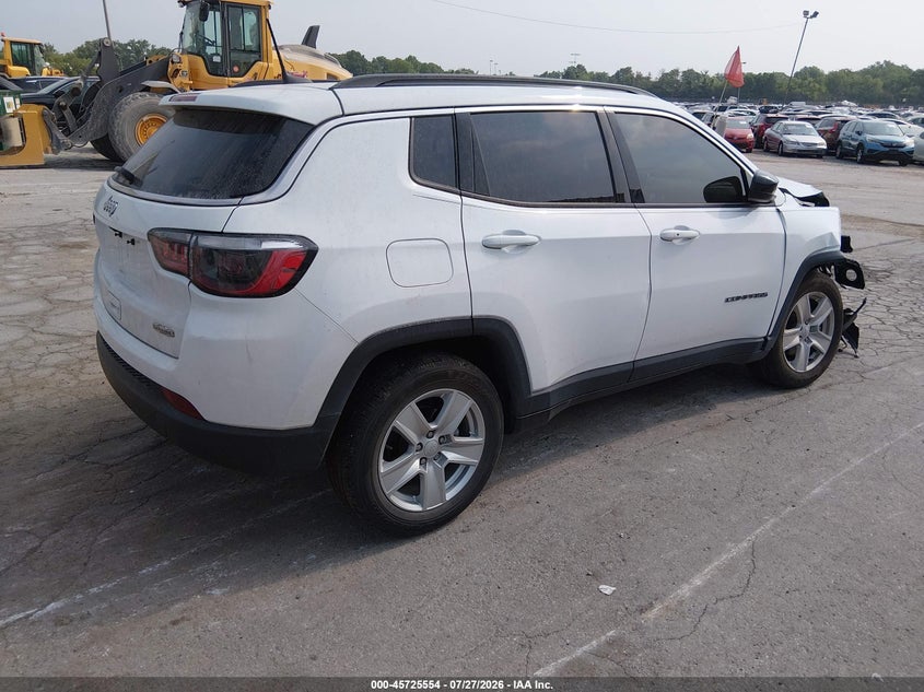 Vin: 3c4njcbb2nt137261, lot: 46224253, jeep compass latitude fwd 20224