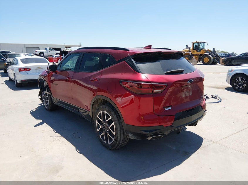 Vin: 3gnkbers6ss136950, lot: 46224275, chevrolet blazer fwd rs 20253