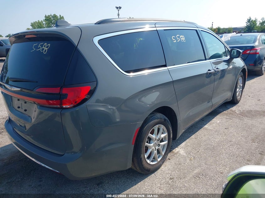 Vin: 2c4rc1bg9nr123579, lot: 46224287, chrysler pacifica touring l 20224