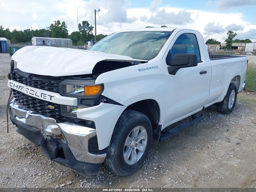 Vin: 3gcnwaef8lg331755, lot: 46224291, chevrolet silverado 1500 2wd regular cab long bed wt 20202