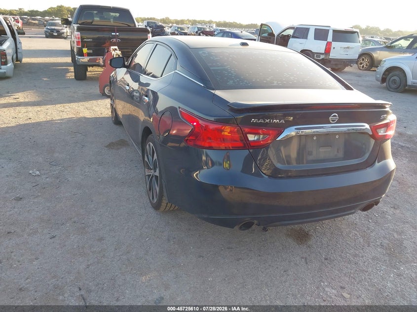 Vin: 1n4aa6apxgc386795, lot: 46224309, nissan maxima 3.5 sr 20163
