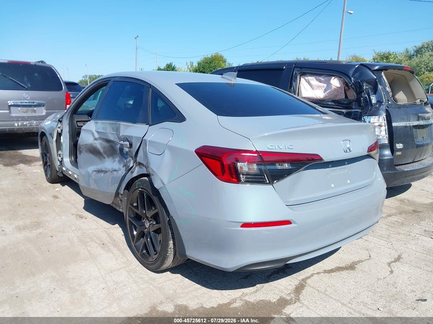 Vin: 2hgfe2f58nh608170, lot: 46224311, honda civic sport 20223
