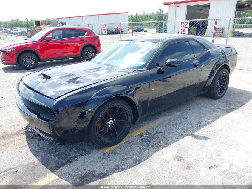 Vin: 2c3cdzfj1mh580693, lot: 46224317, dodge challenger r/t scat pack widebody 20212