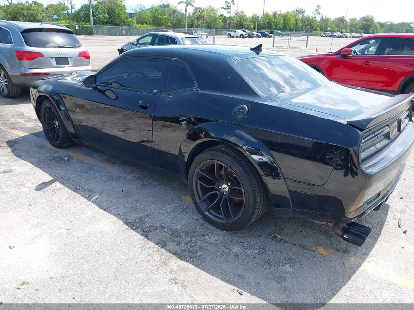 Vin: 2c3cdzfj1mh580693, lot: 46224317, dodge challenger r/t scat pack widebody 20213