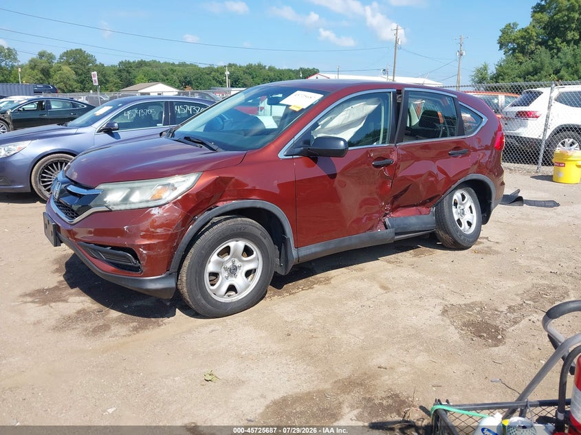 Vin: 5j6rm4h34fl121133, lot: 46224386, honda cr-v lx 20152