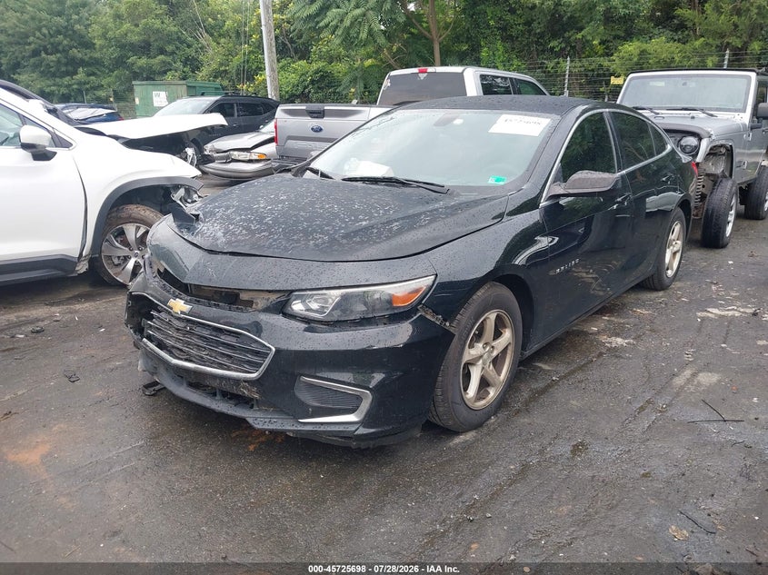 Vin: 1g1zb5st3hf289334, lot: 46224397, chevrolet malibu ls 20172