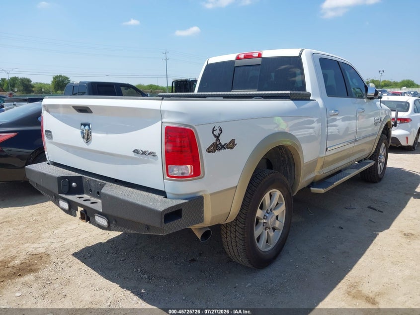 Vin: 3c6ur5gl8eg107330, lot: 46224425, ram 2500 longhorn 20144