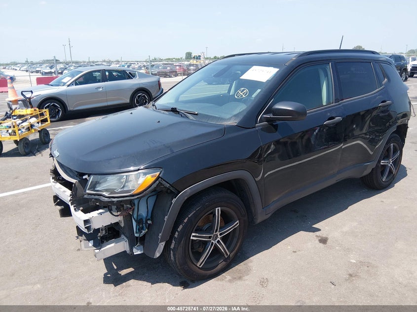Vin: 3c4njcab4jt181483, lot: 46224440, jeep compass sport fwd 20182
