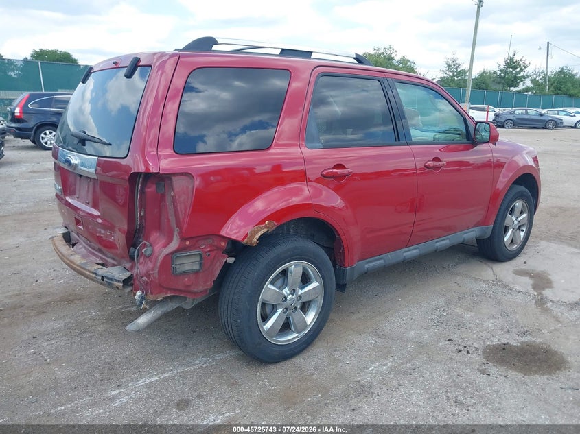 Vin: 1fmcu0e70bka21103, lot: 46224442, ford escape limited 20114