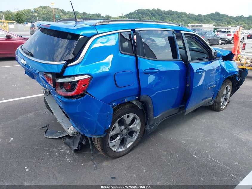 Vin: 3c4njccb9mt522376, lot: 46224494, jeep compass limited fwd 20214