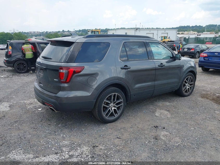Vin: 1fm5k8gt6hgc59508, lot: 46224505, ford explorer sport 20174