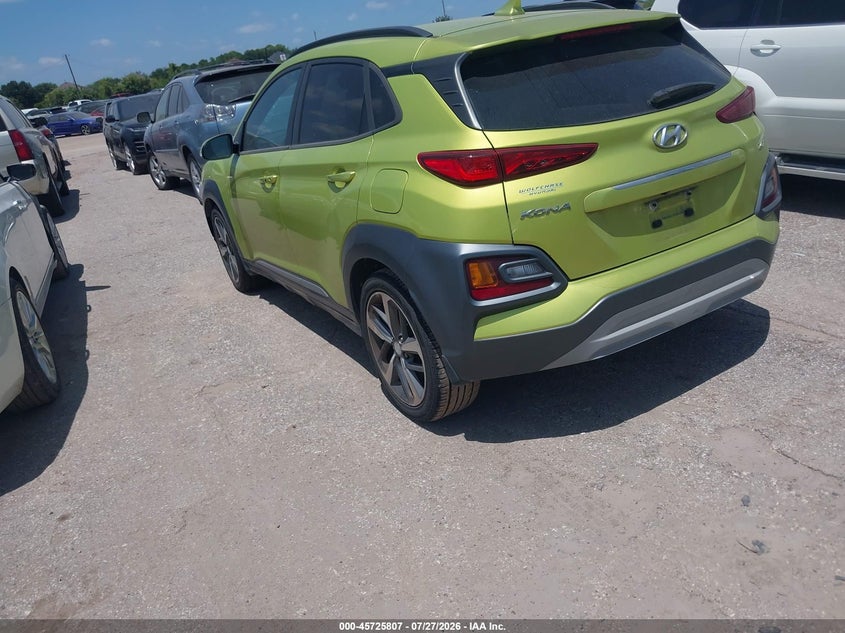 Vin: km8k33a56ku297360, lot: 46224506, hyundai kona limited 20193