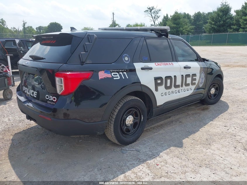 Vin: 1fm5k8ac9pgb98842, lot: 46224513, ford police interceptor utility 20234