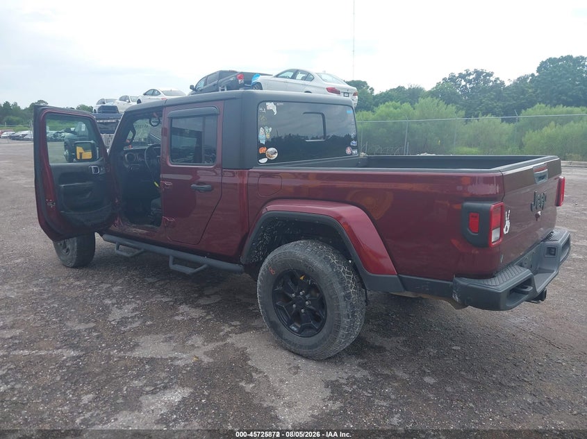 Vin: 1c6hjtag8nl128447, lot: 46224571, jeep gladiator willys 4x4 20223
