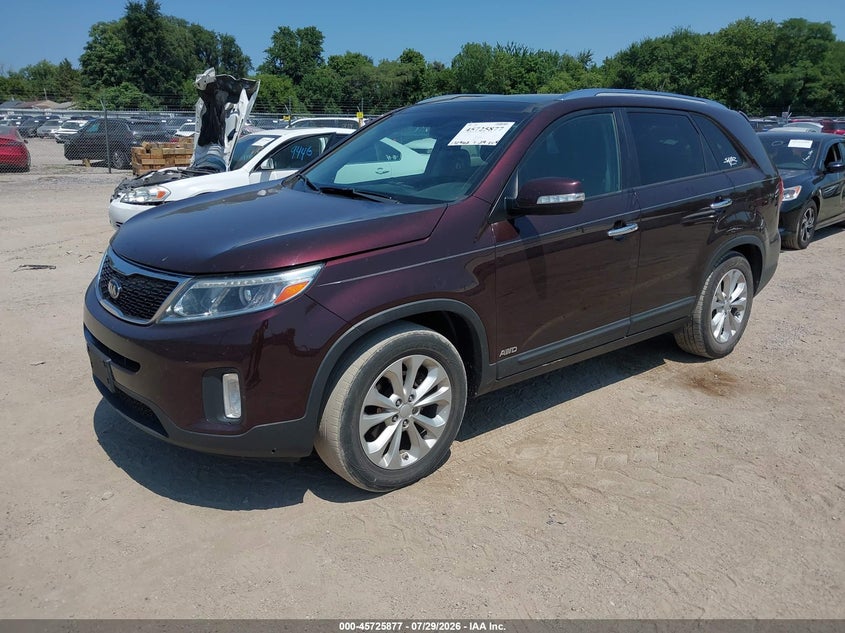 Vin: 5xykuda71fg643332, lot: 46224576, kia sorento ex v6 20152