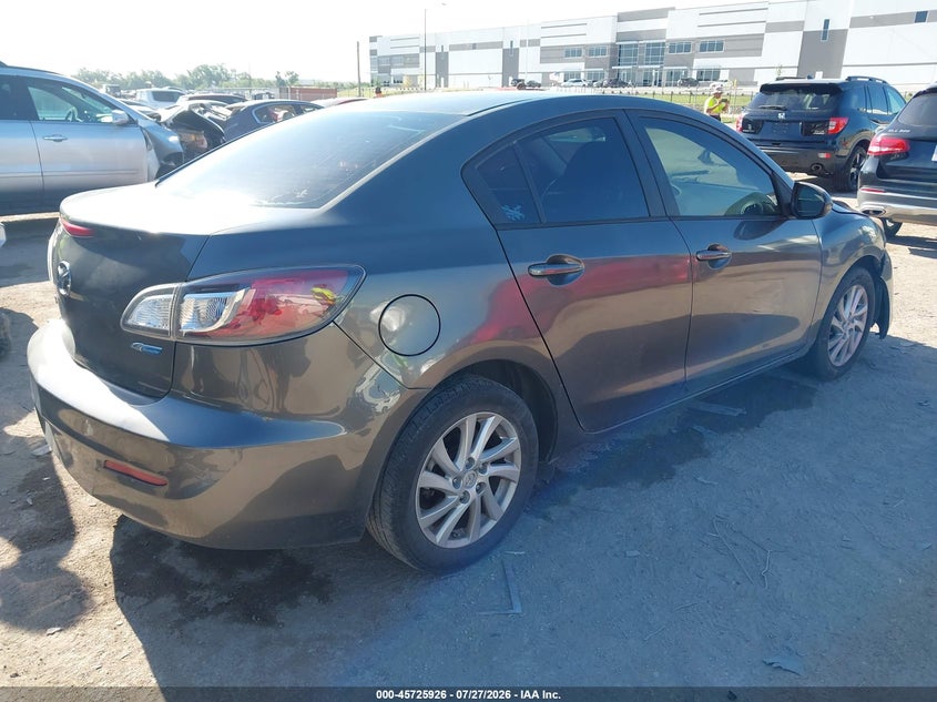 Vin: jm1bl1v73c1609142, lot: 46224625, mazda mazda3 i touring 20124