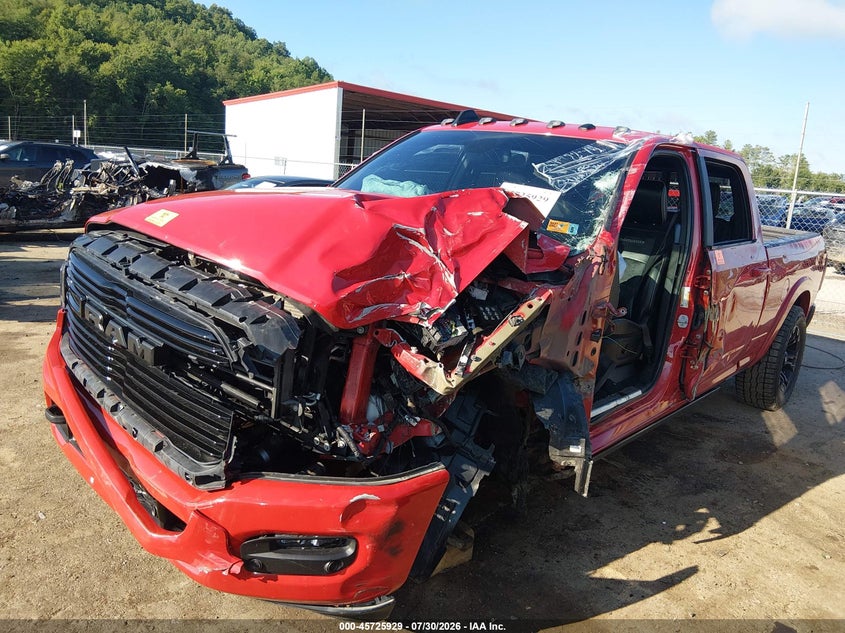 Vin: 3c6ur5fl8mg506822, lot: 46224628, ram 2500 laramie  4x4 6'4 box 20212