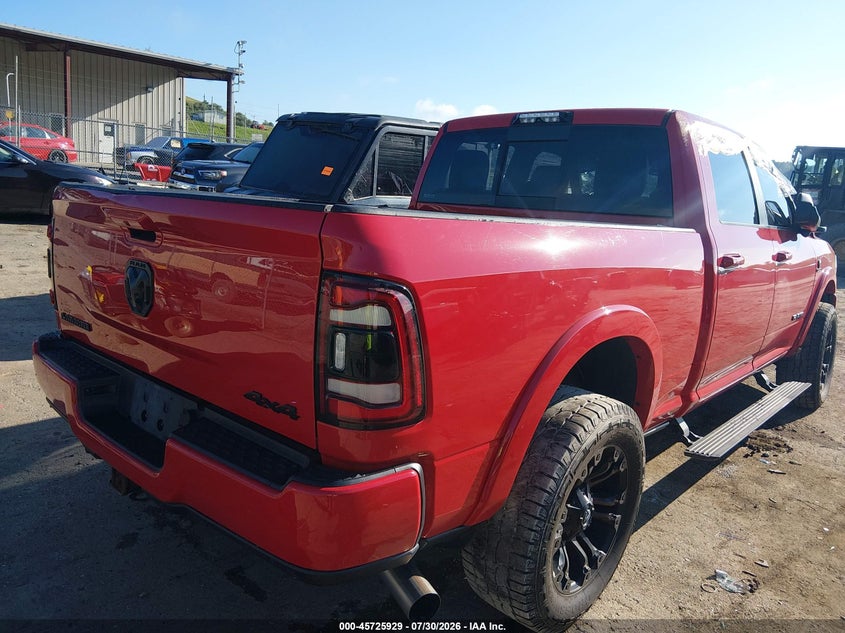 Vin: 3c6ur5fl8mg506822, lot: 46224628, ram 2500 laramie  4x4 6'4 box 20214