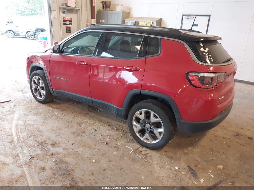 Vin: 3c4njdcb1kt812288, lot: 46224638, jeep compass limited 4x4 20193