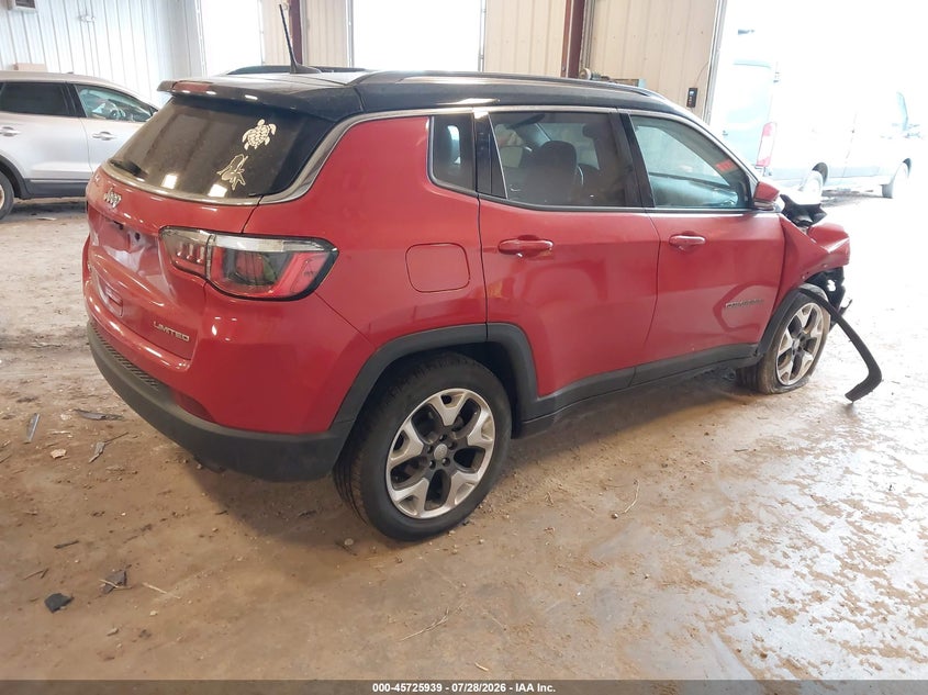 Vin: 3c4njdcb1kt812288, lot: 46224638, jeep compass limited 4x4 20194