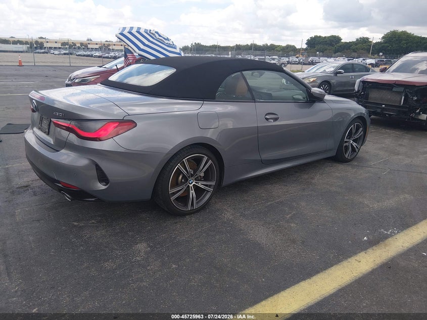 Vin: wba23at07pcm11161, lot: 46224662, bmw 430i 20234
