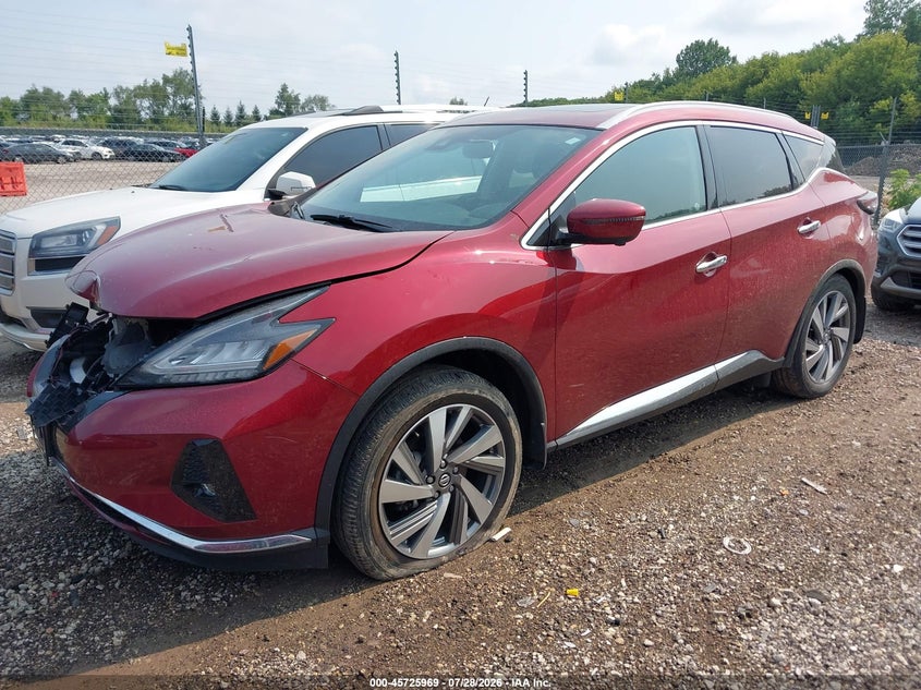 Vin: 5n1az2cs5ln135092, lot: 46224668, nissan murano sl intelligent awd 20202