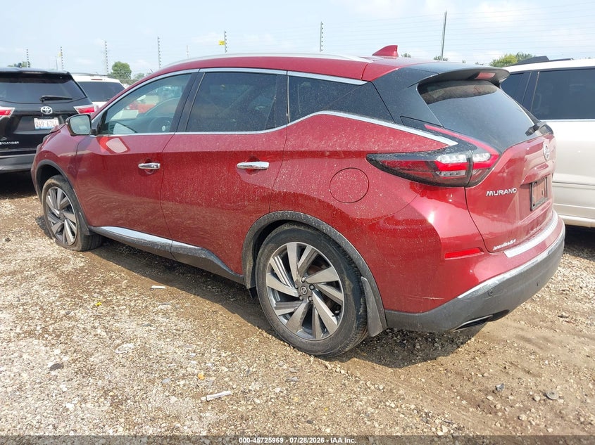 Vin: 5n1az2cs5ln135092, lot: 46224668, nissan murano sl intelligent awd 20203