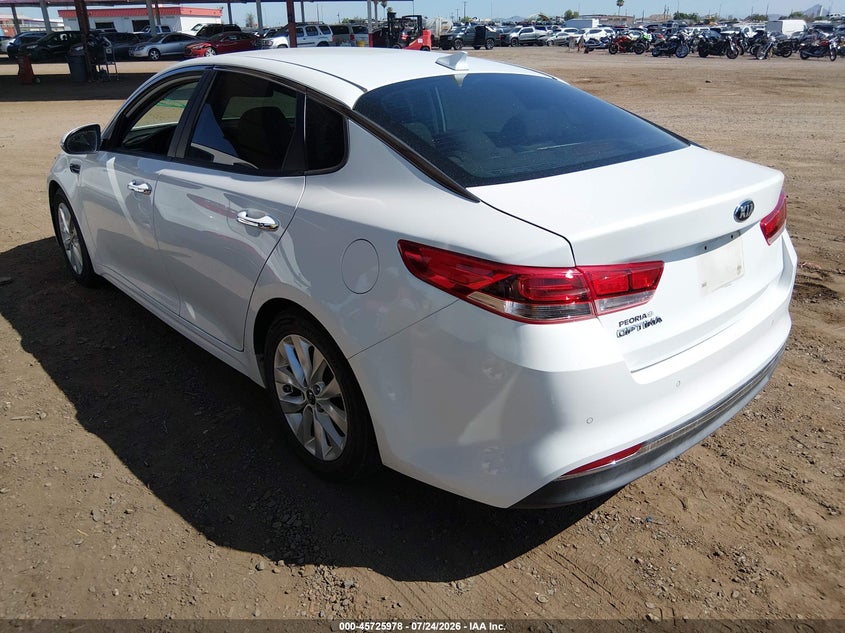 Vin: 5xxgt4l36jg259417, lot: 46224677, kia optima lx 20183