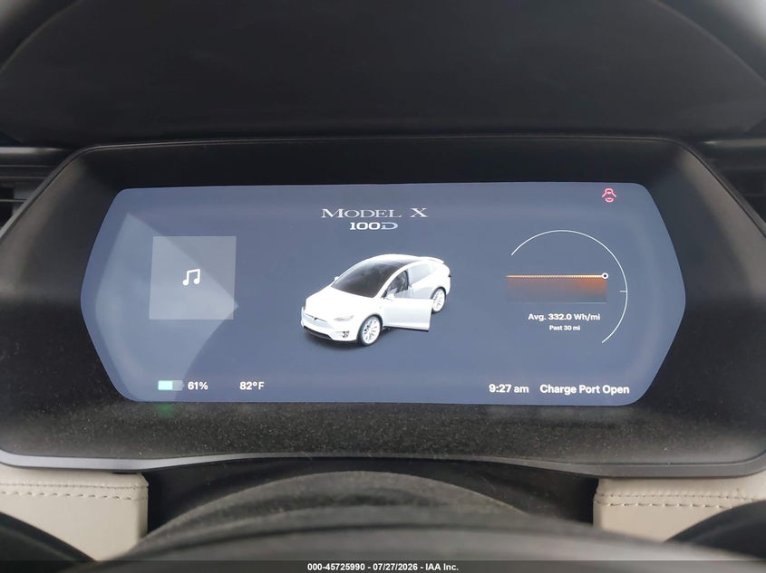 2018 TESLA MODEL X auction photo 7