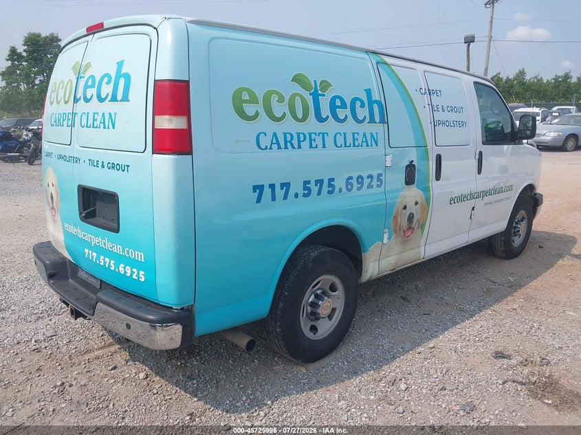 Vin: 1gczgtcgxf1125992, lot: 46224695, chevrolet express 3500 work van 20154