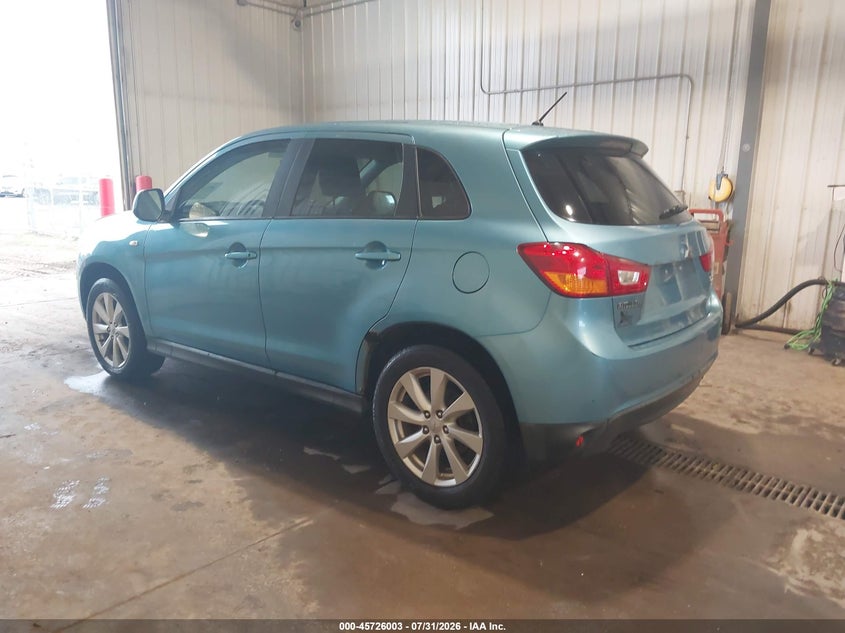 Vin: 4a4ap3au3de002488, lot: 46224702, mitsubishi outlander sport es 20133