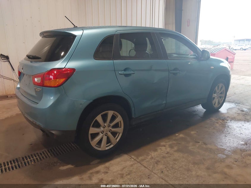 Vin: 4a4ap3au3de002488, lot: 46224702, mitsubishi outlander sport es 20134