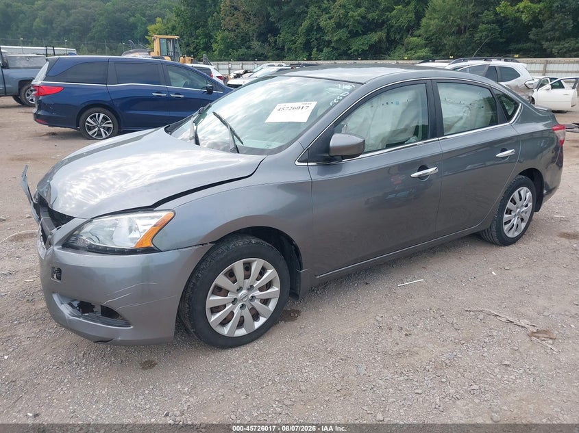 Vin: 3n1ab7ap1fy214290, lot: 46224716, nissan sentra sv 20152
