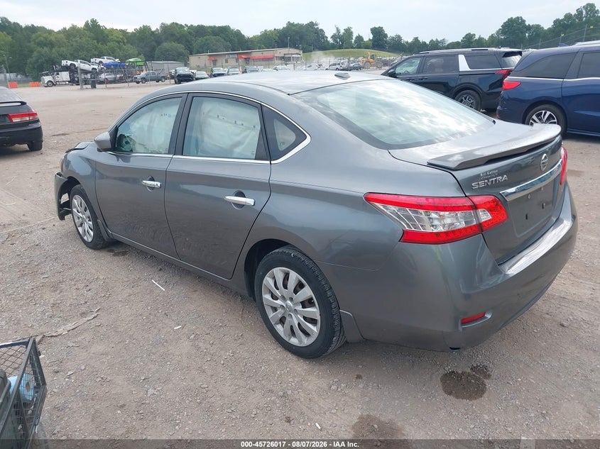 Vin: 3n1ab7ap1fy214290, lot: 46224716, nissan sentra sv 20153