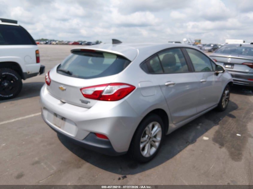 Vin: 3g1bc6sm5ks561799, lot: 46224717, chevrolet cruze ls 20194