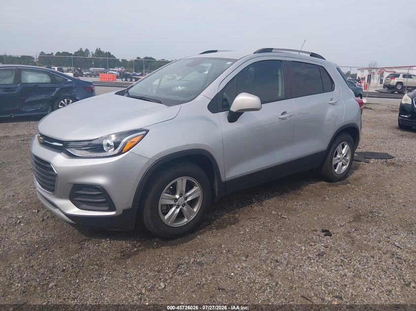 Vin: kl7cjlsb5mb302577, lot: 46224725, chevrolet trax fwd lt 20212