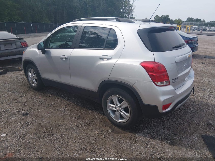 Vin: kl7cjlsb5mb302577, lot: 46224725, chevrolet trax fwd lt 20213