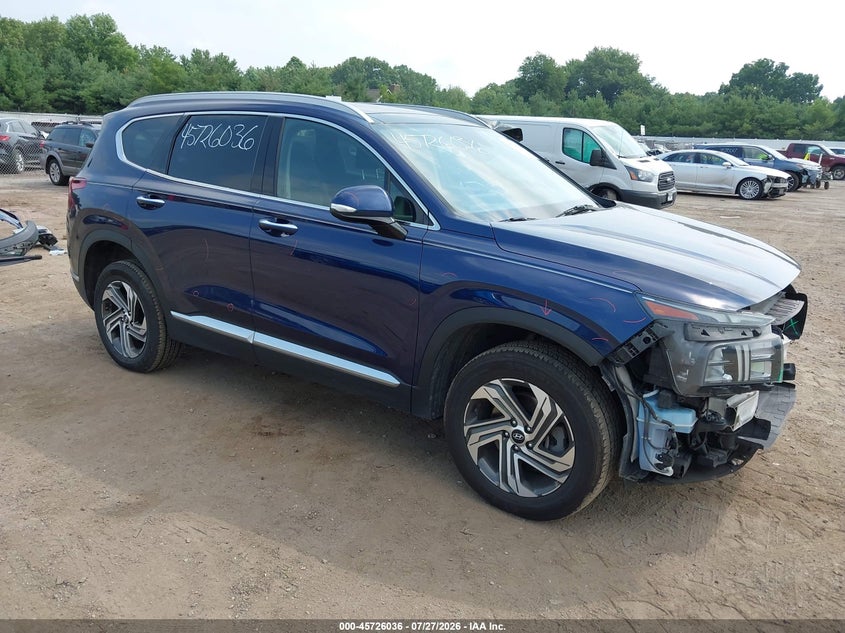 2022 Hyundai Santa Fe Sel, Перёд, IAAI, VIN 5NMS3DAJXNH428535
