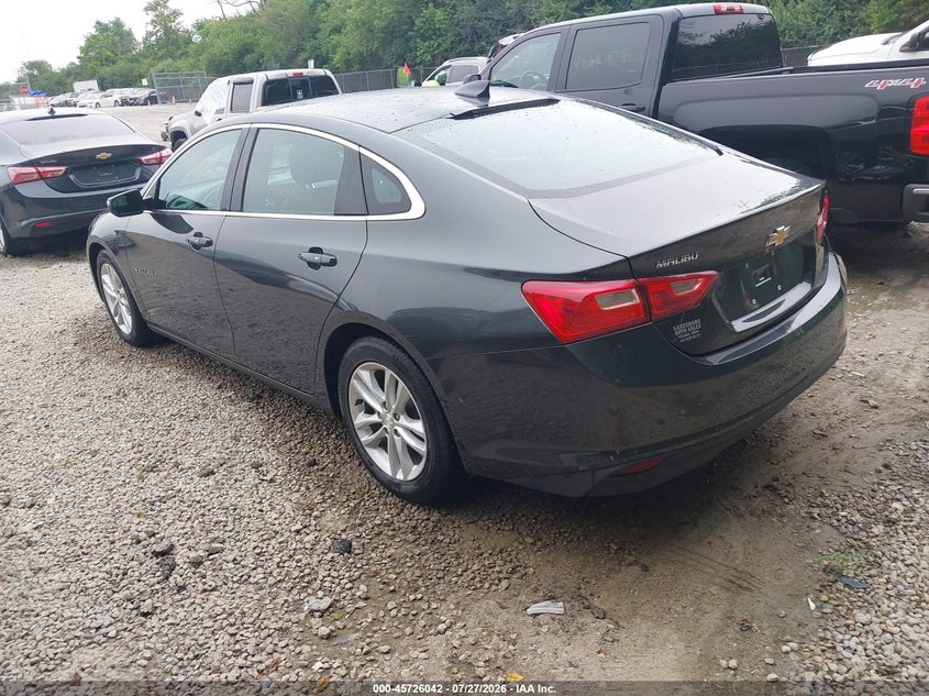 Vin: 1g1ze5st2hf237457, lot: 46224741, chevrolet malibu 1lt 20173
